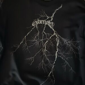 Givenchy Black Top with Silver Branch Design